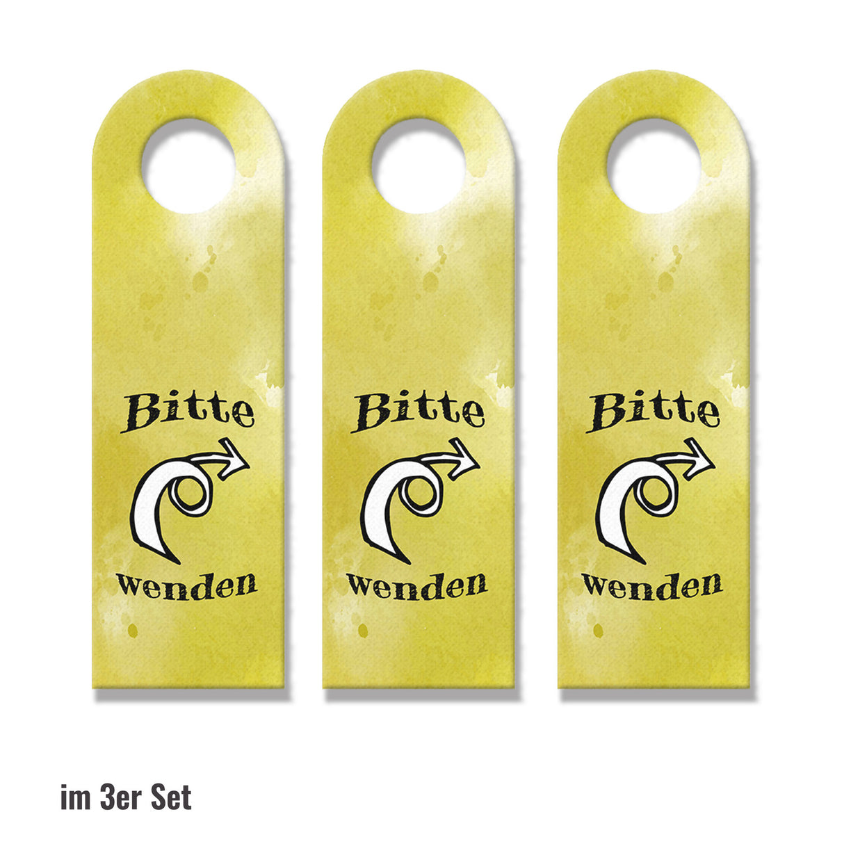 Türhänger Bitte wenden Scherzartikel