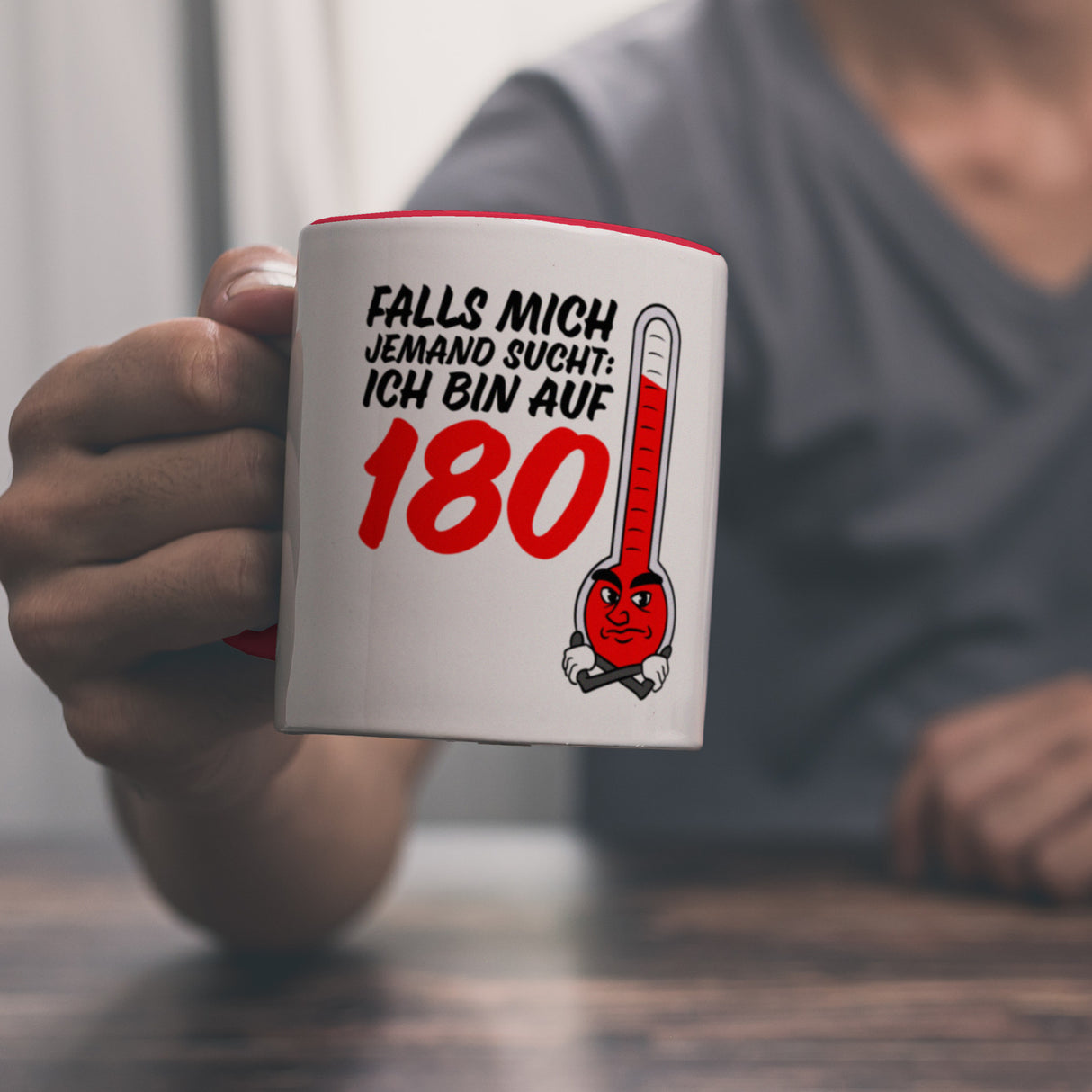Falls mich jemand sucht: Ich bin auf 180 Kaffeebecher mit lustigem Spruch und Cartoon