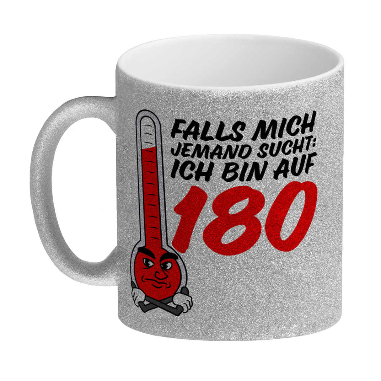Falls mich jemand sucht: Ich bin auf 180 Kaffeebecher mit lustigem Spruch und Cartoon