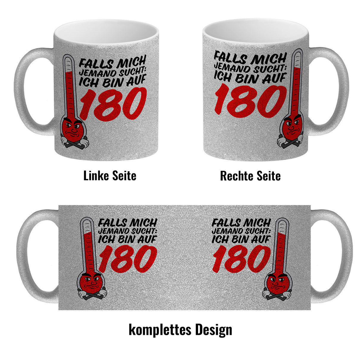 Falls mich jemand sucht: Ich bin auf 180 Kaffeebecher mit lustigem Spruch und Cartoon