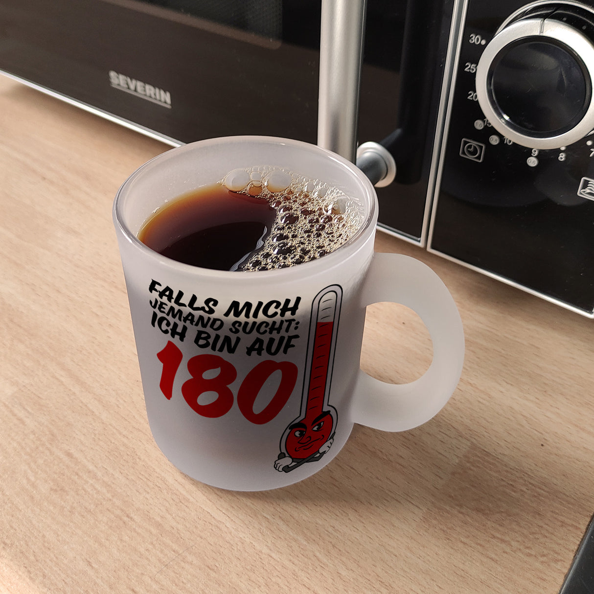 Falls mich jemand sucht: Ich bin auf 180 Kaffeebecher mit lustigem Spruch und Cartoon