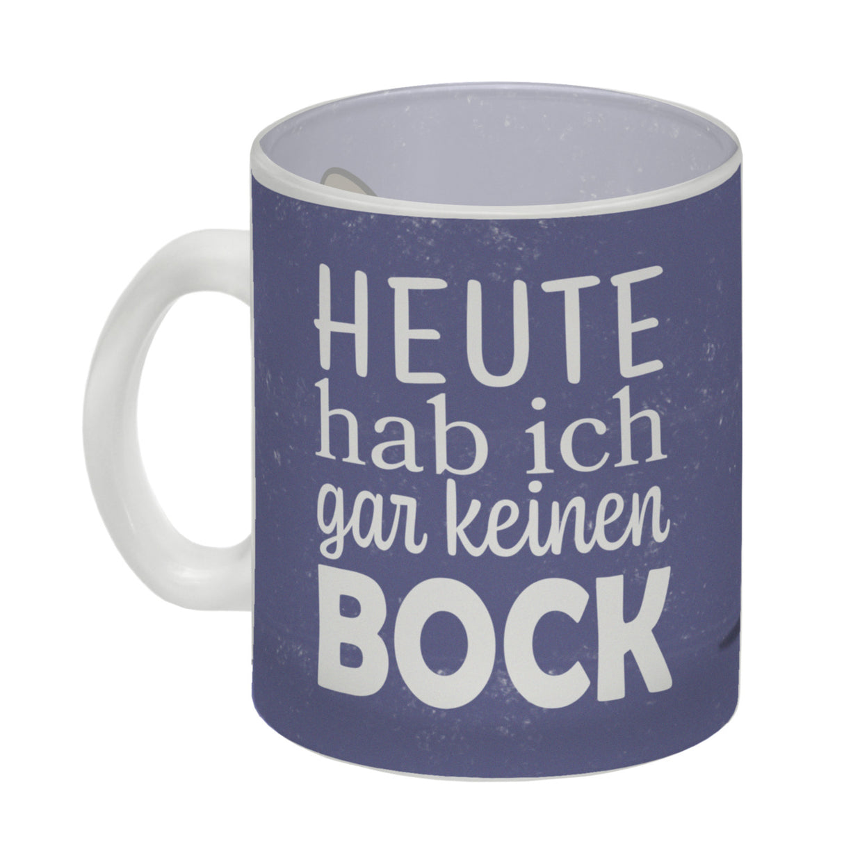 Heute hab ich gar keinen Bock Kaffeebecher mit der lustigen grummeligen Katze