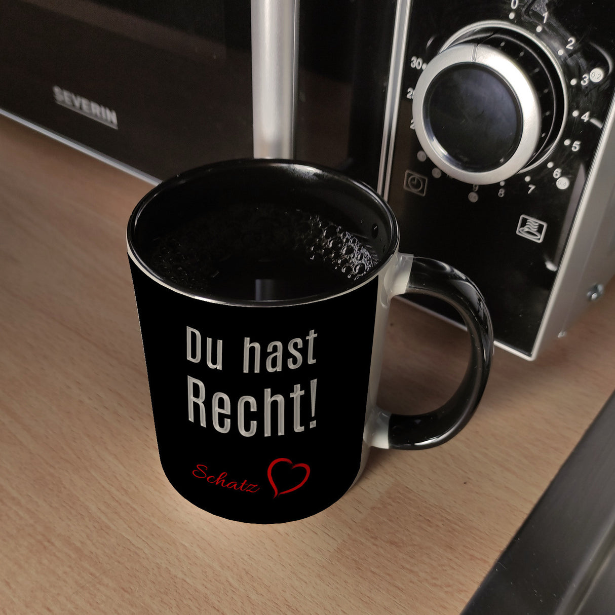 Du hast Recht! Schatz mit Herz Kaffeebecher