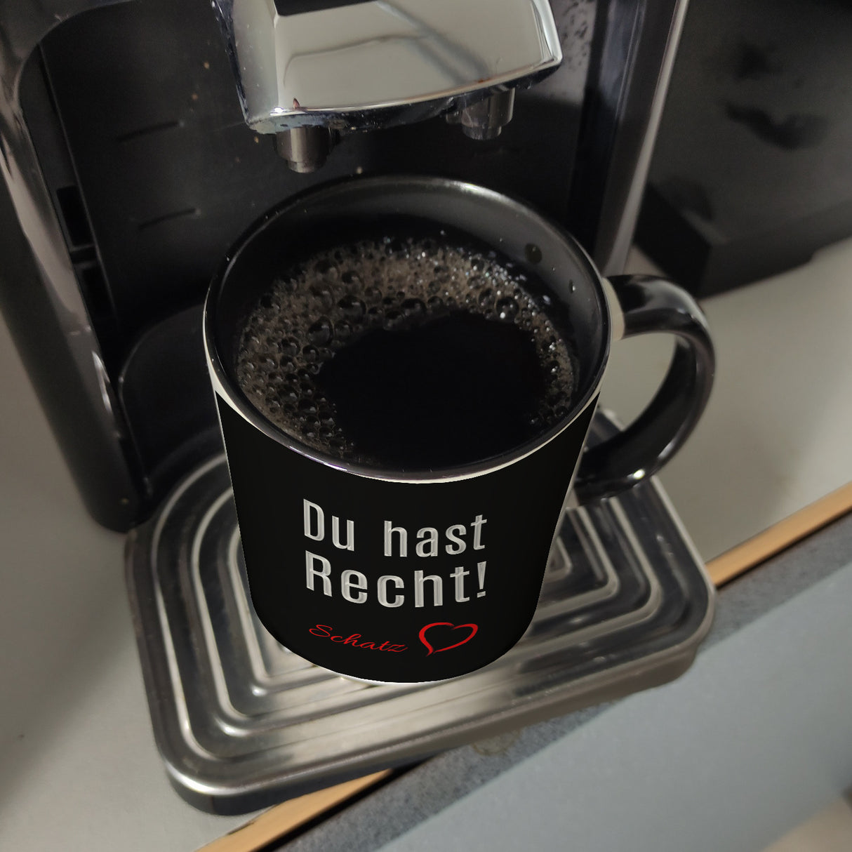Du hast Recht! Schatz mit Herz Kaffeebecher
