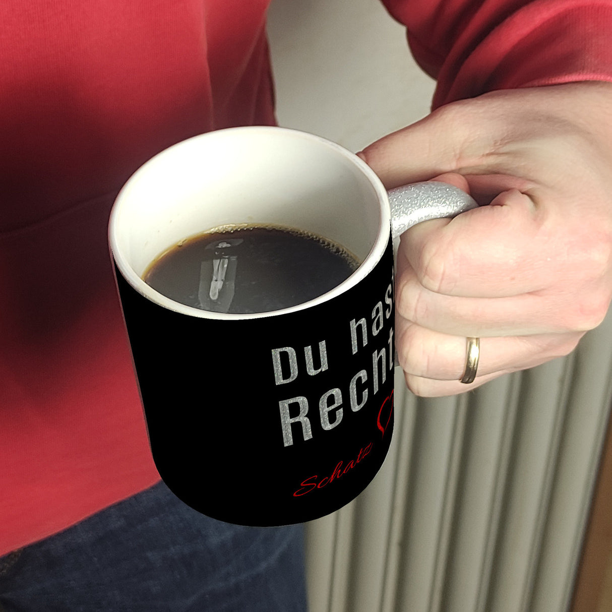 Du hast Recht! Schatz mit Herz Kaffeebecher
