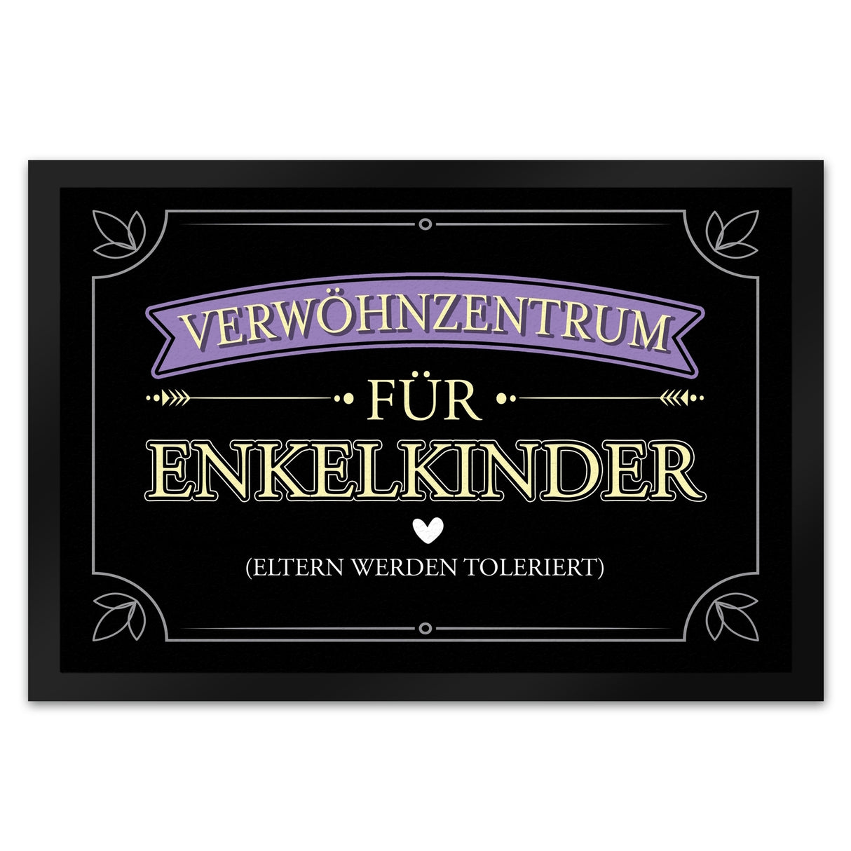 Verwöhnzentrum für Enkelkinder Fußmatte mit lustigem Spruch für Großeltern
