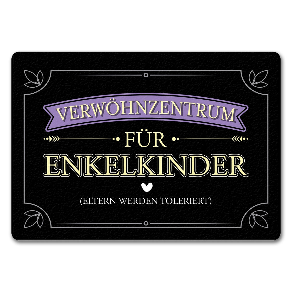 Verwöhnzentrum für Enkelkinder Fußmatte mit lustigem Spruch für Großeltern