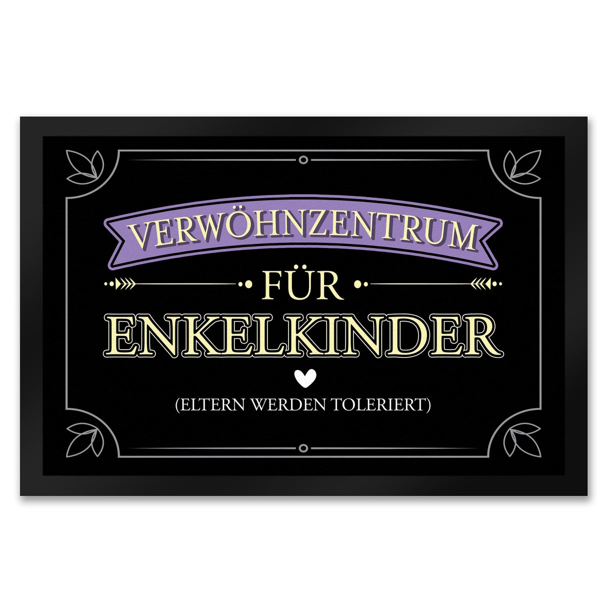 Verwöhnzentrum für Enkelkinder Fußmatte mit lustigem Spruch für Großeltern