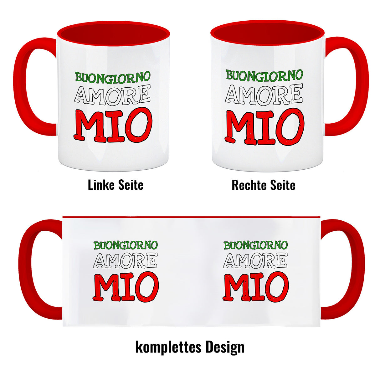 Buongiorno Amore Mio Italien Kaffeebecher