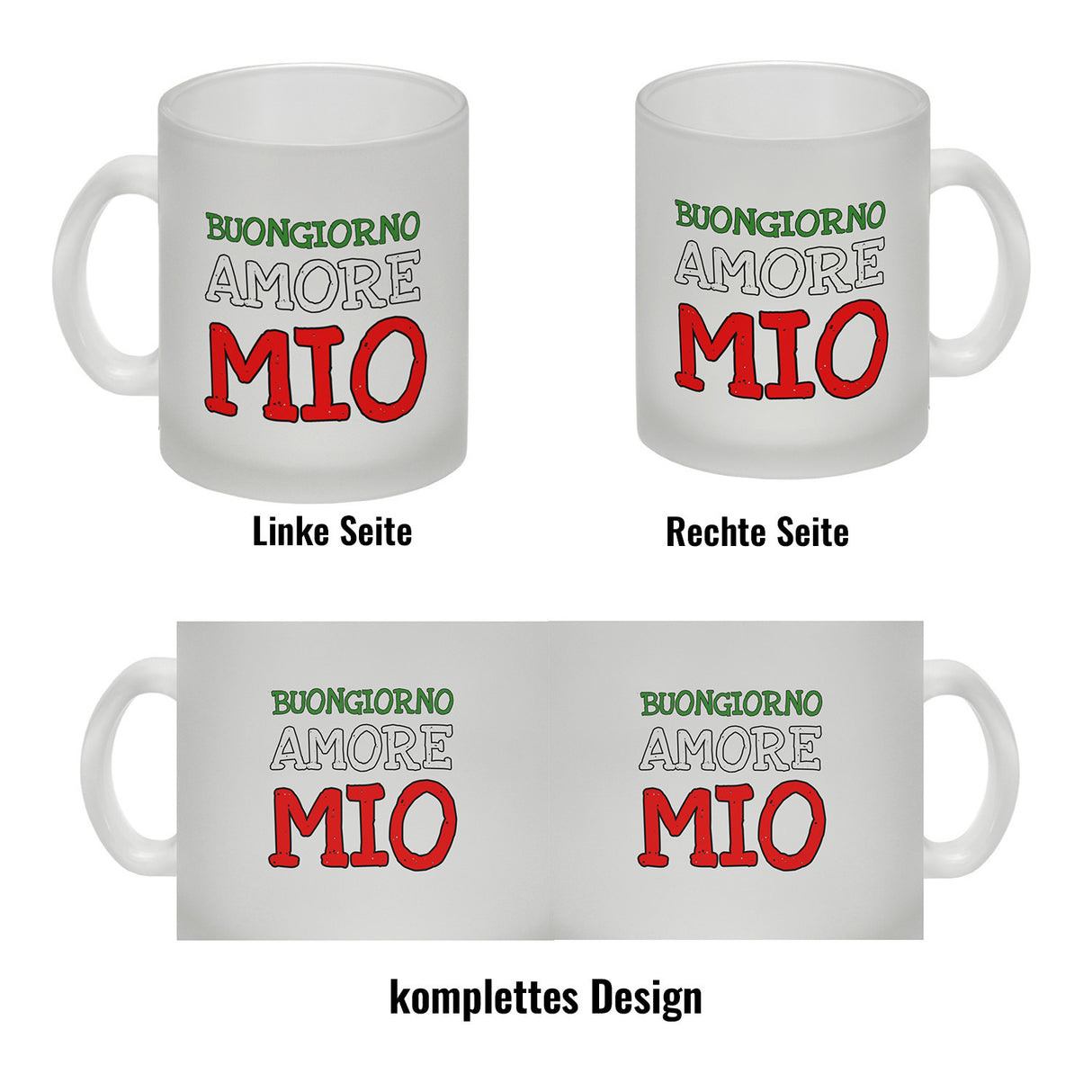 Buongiorno Amore Mio Italien Kaffeebecher