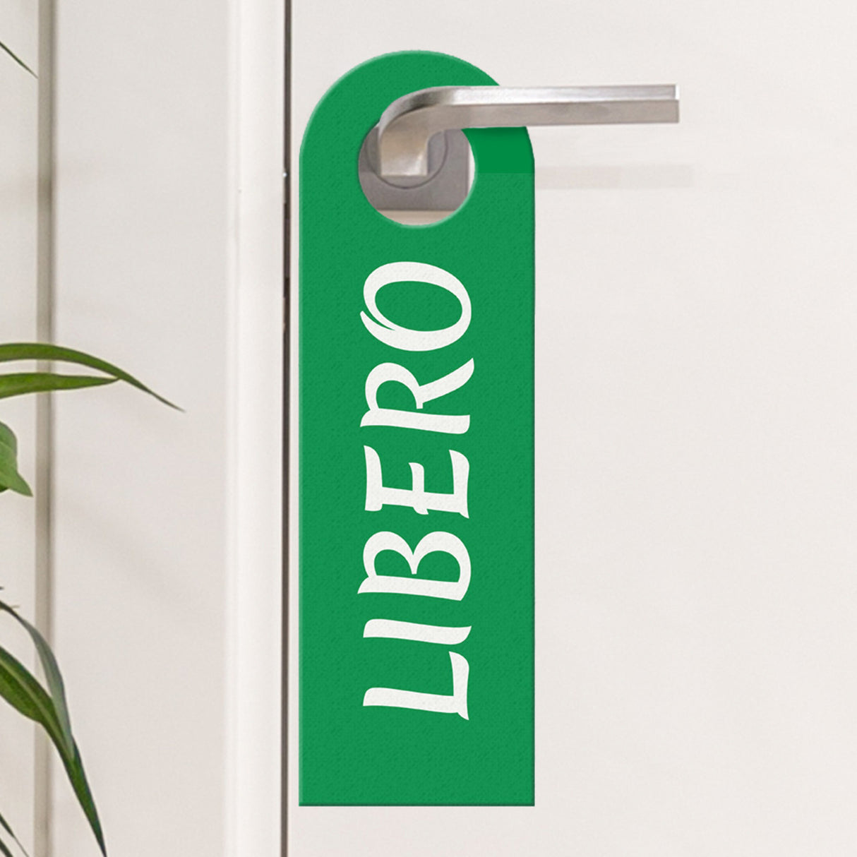 Türhänger auf italienisch Libero-Occupato -rot Italien Italia