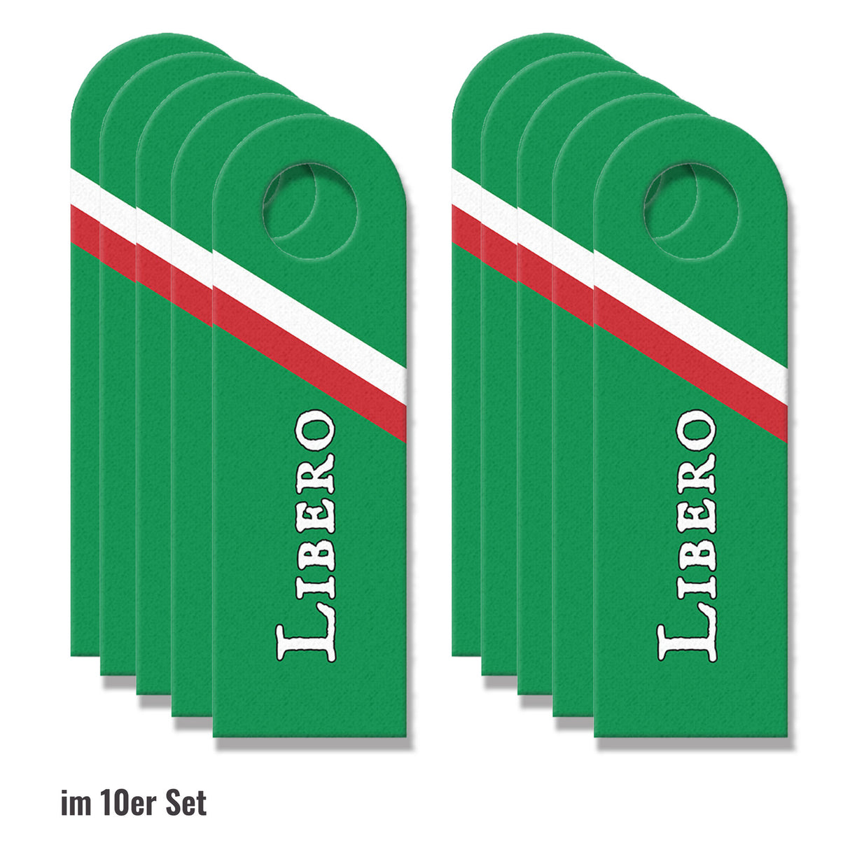 Türhänger auf italienisch Libero-Occupato -rot Italien Italia