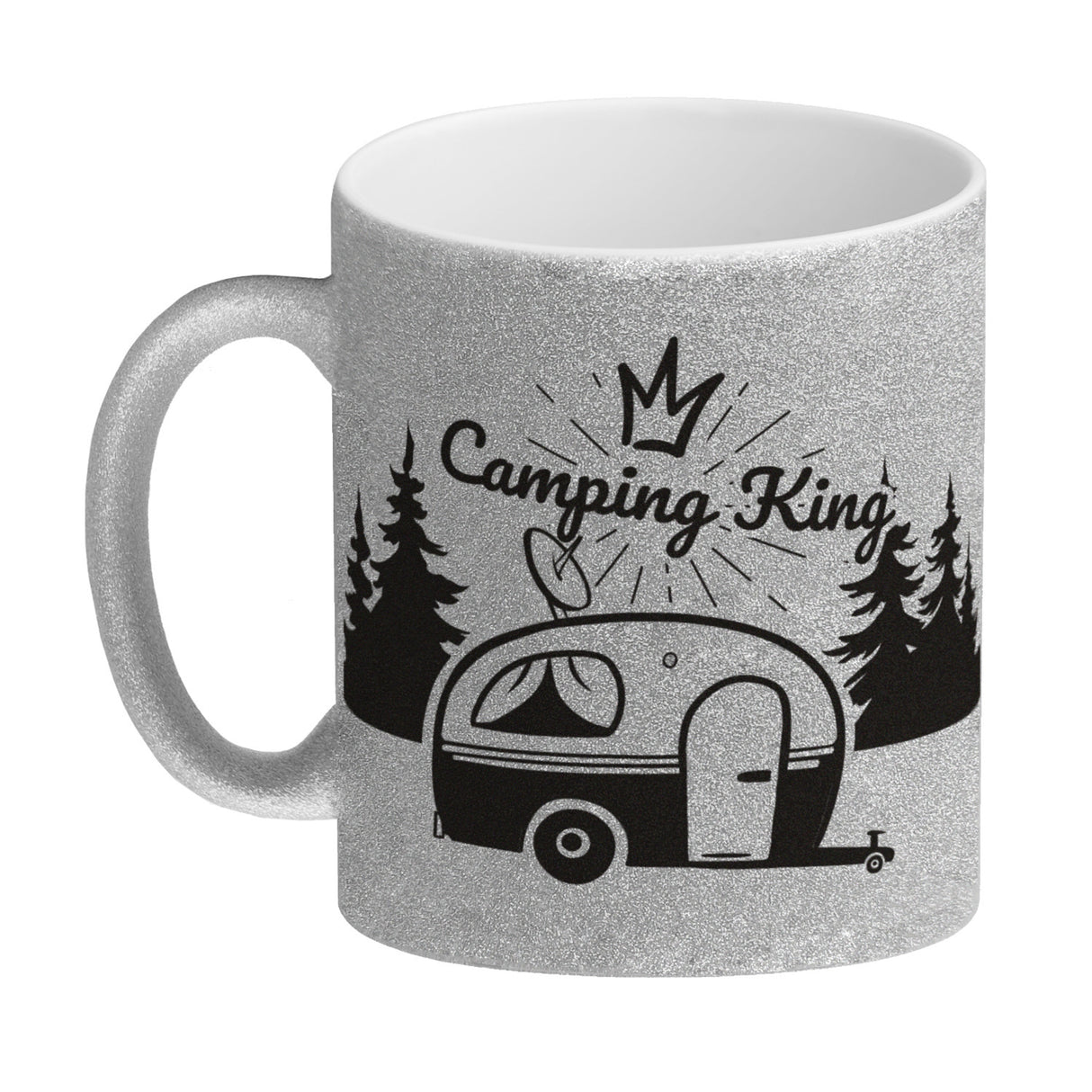 Camping King Kaffeebecher mit wunderschönen Reisemotiven