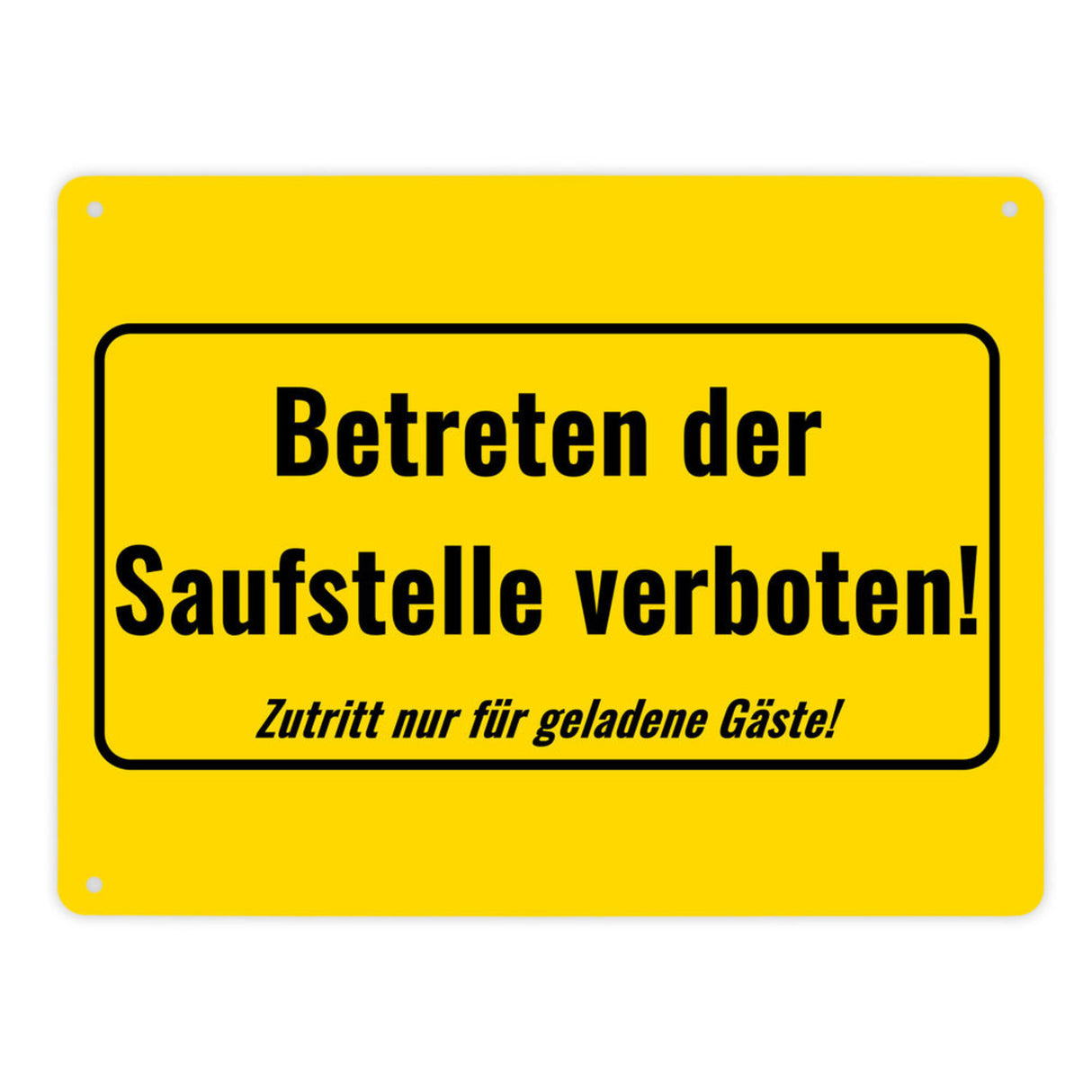 Metallschild in 15x20 cm mit Alkohol-Spruch 7 Bier sind auch ein Schnitzel