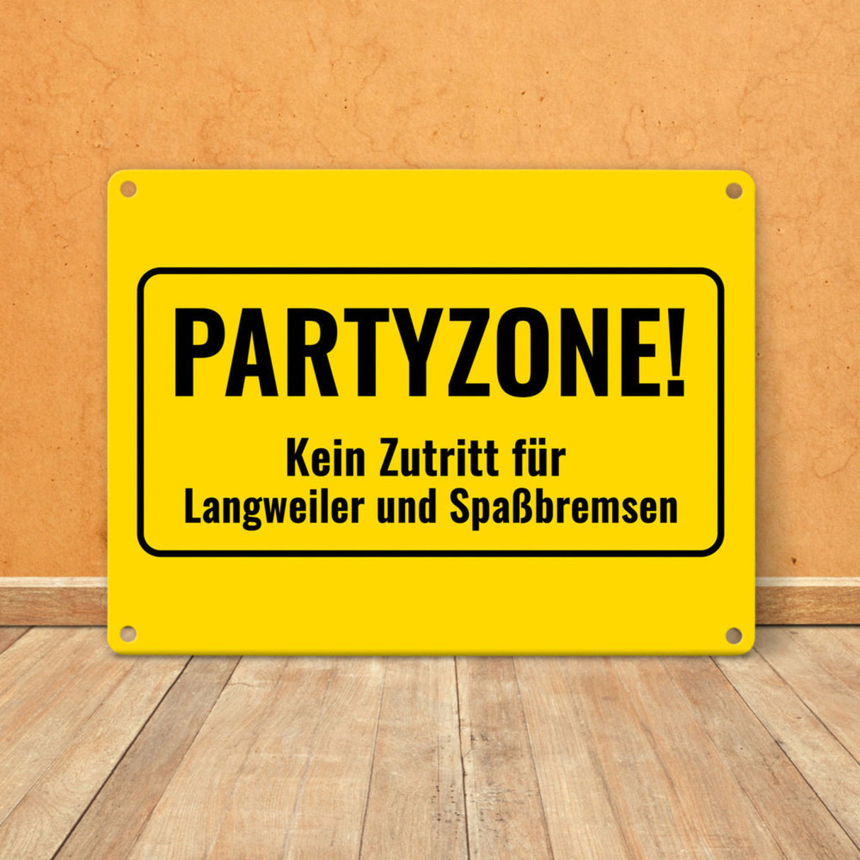 Metallschild in 15x20 cm mit Alkohol-Spruch 7 Bier sind auch ein Schnitzel