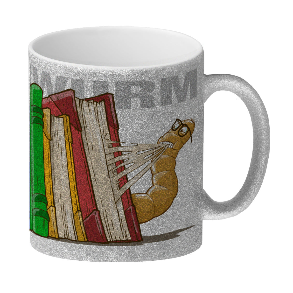 Kaffeebecher Bücherwurm für Bibliophile lesen schlau Lehrer alte Bücher
