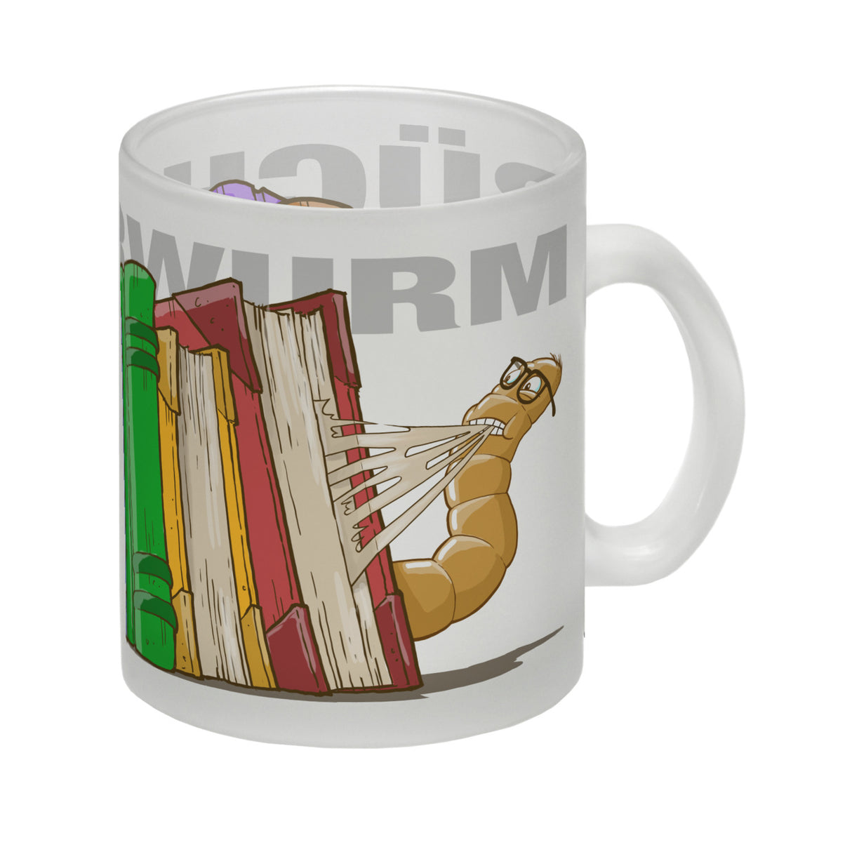 Kaffeebecher Bücherwurm für Bibliophile lesen schlau Lehrer alte Bücher