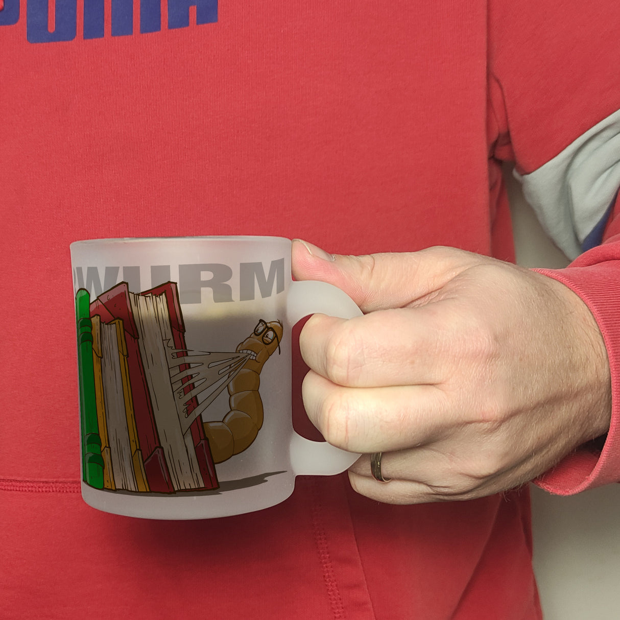 Kaffeebecher Bücherwurm für Bibliophile lesen schlau Lehrer alte Bücher