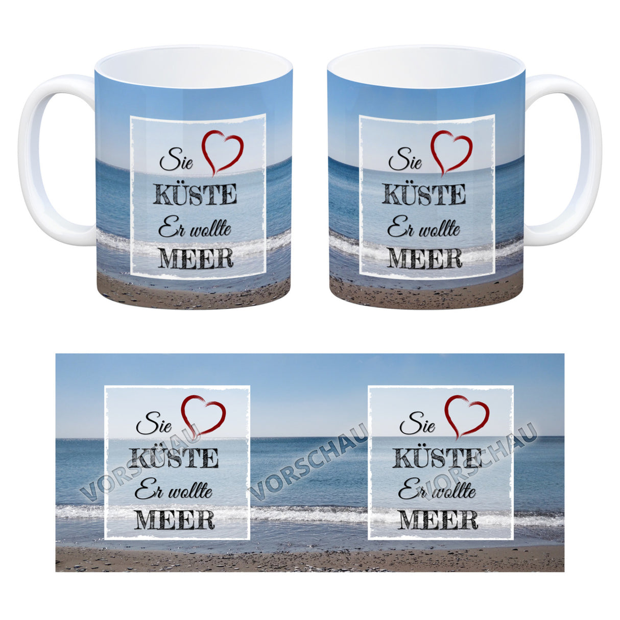 Ich möchte gerne am Strand vergessen werden Kaffeebecher