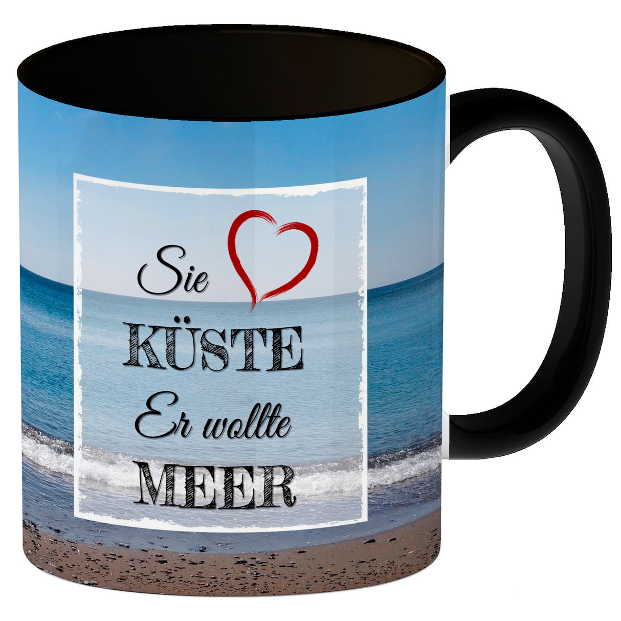 Ich möchte gerne am Strand vergessen werden Kaffeebecher