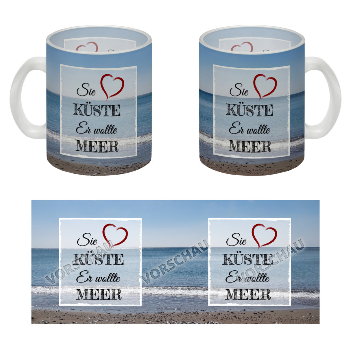 Ich möchte gerne am Strand vergessen werden Kaffeebecher