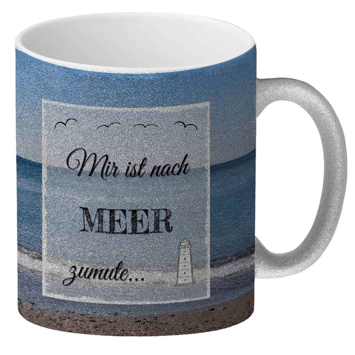 Ich möchte gerne am Strand vergessen werden Kaffeebecher