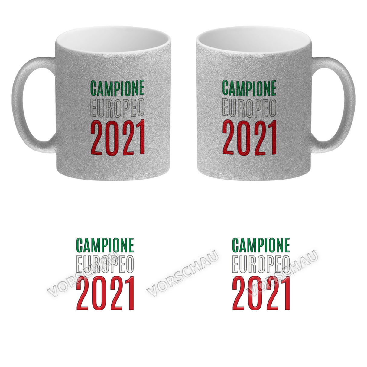 Kaffeebecher Campione Europeo 2021 Italia Italien Europameister Tazza