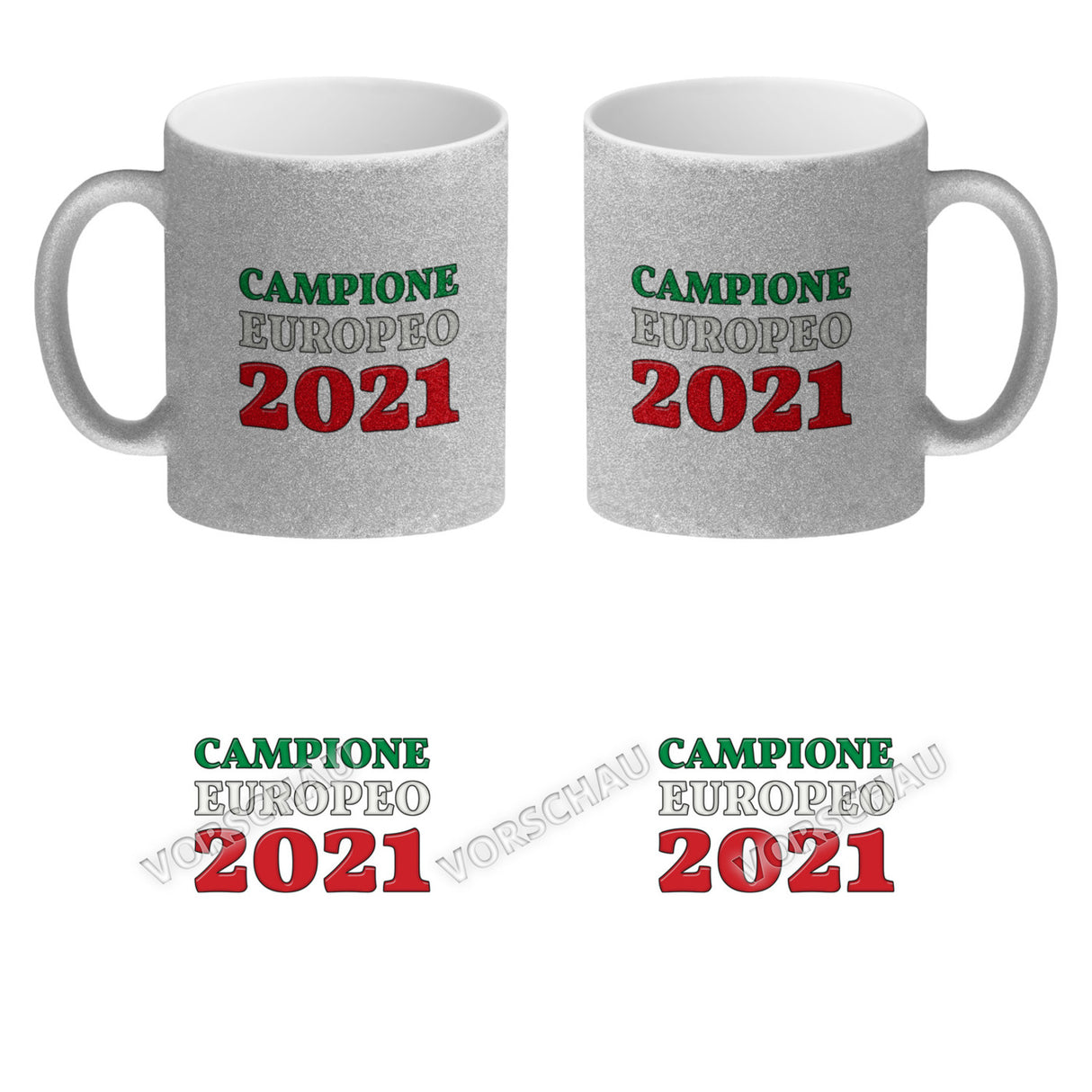 Kaffeebecher Campione Europeo 2021 Italia Italien Europameister Tazza