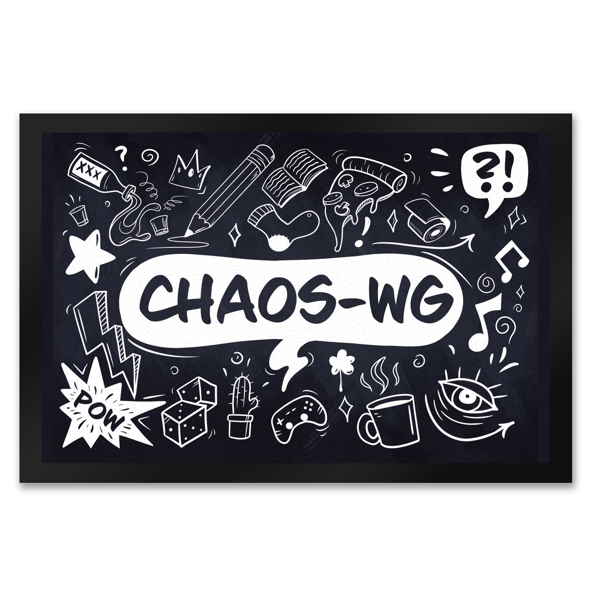 Fußmatte mit Chaos WG Motiv - mit vielen witzigen Comicdesigns