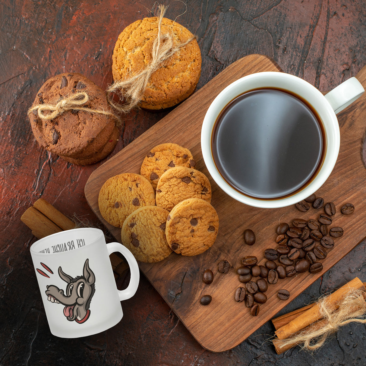 Kaffeebecher mit Spruch - Ich brauche keinen Therapeuten. Ich hab ja meine Esel