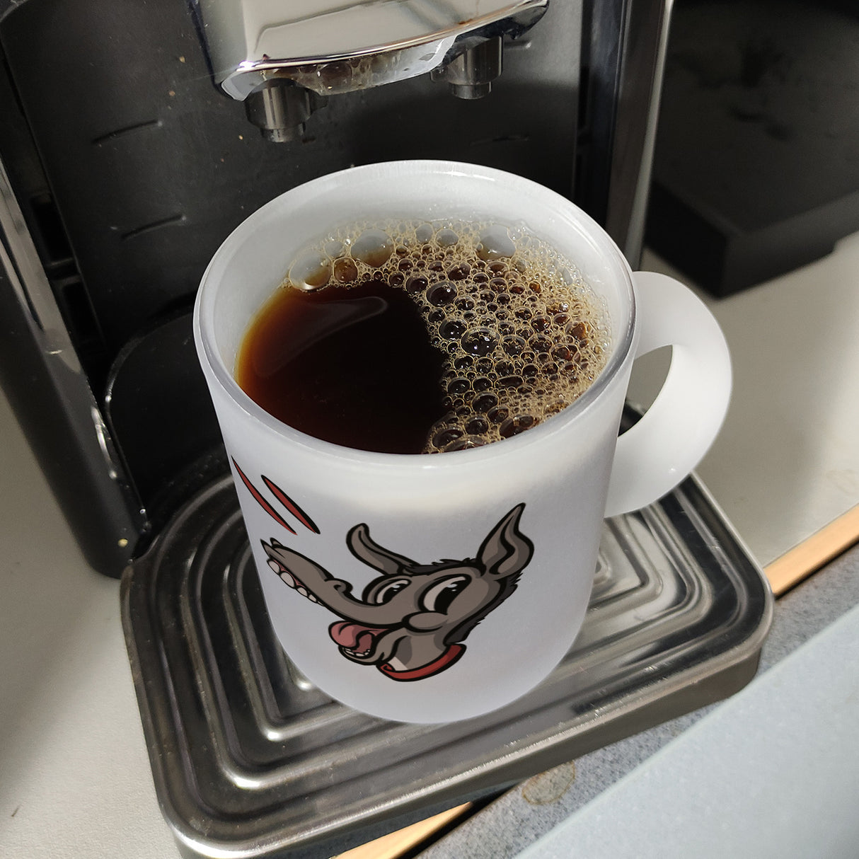 Kaffeebecher mit Spruch - Ich brauche keinen Therapeuten. Ich hab ja meine Esel