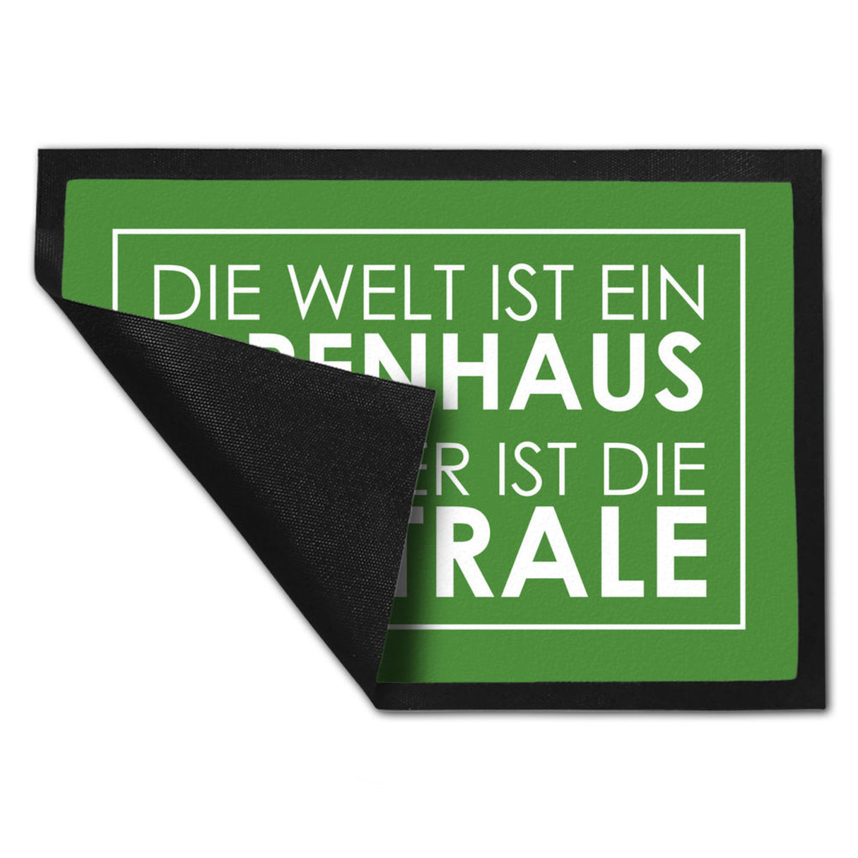 Fußmatte - Die Welt ist ein Irrenhaus und hier ist die Zentrale