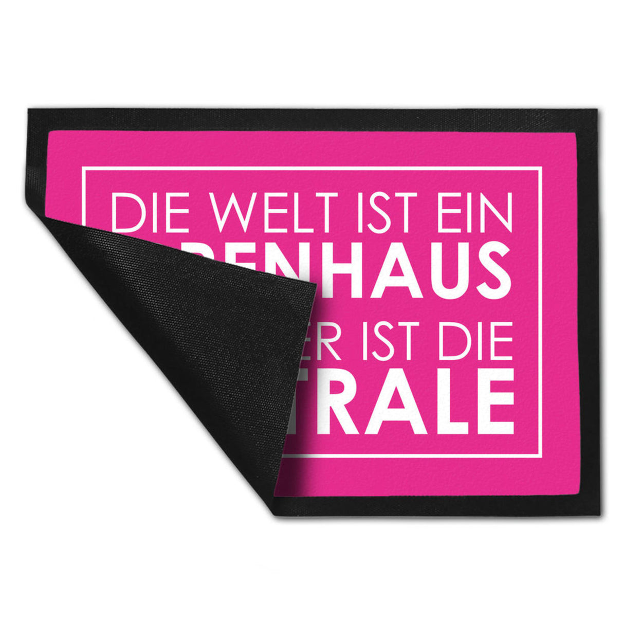 Fußmatte - Die Welt ist ein Irrenhaus und hier ist die Zentrale