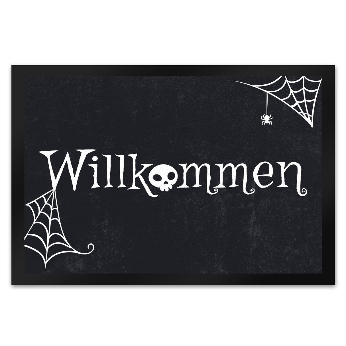Willkommen Halloween Fußmatte mit grusligen Motiven