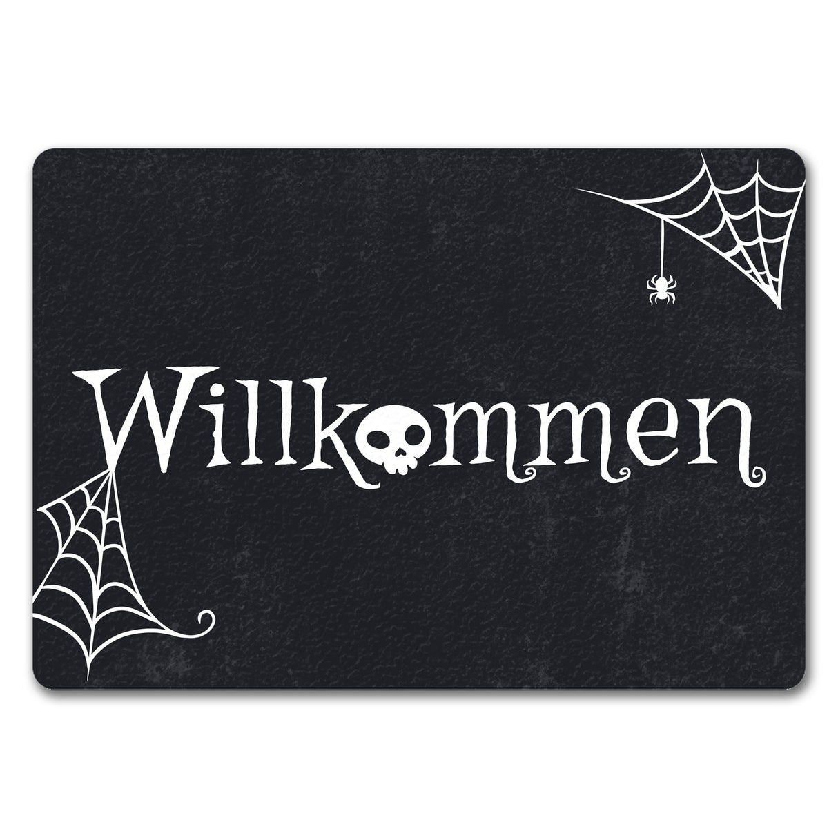 Willkommen Halloween Fußmatte mit grusligen Motiven