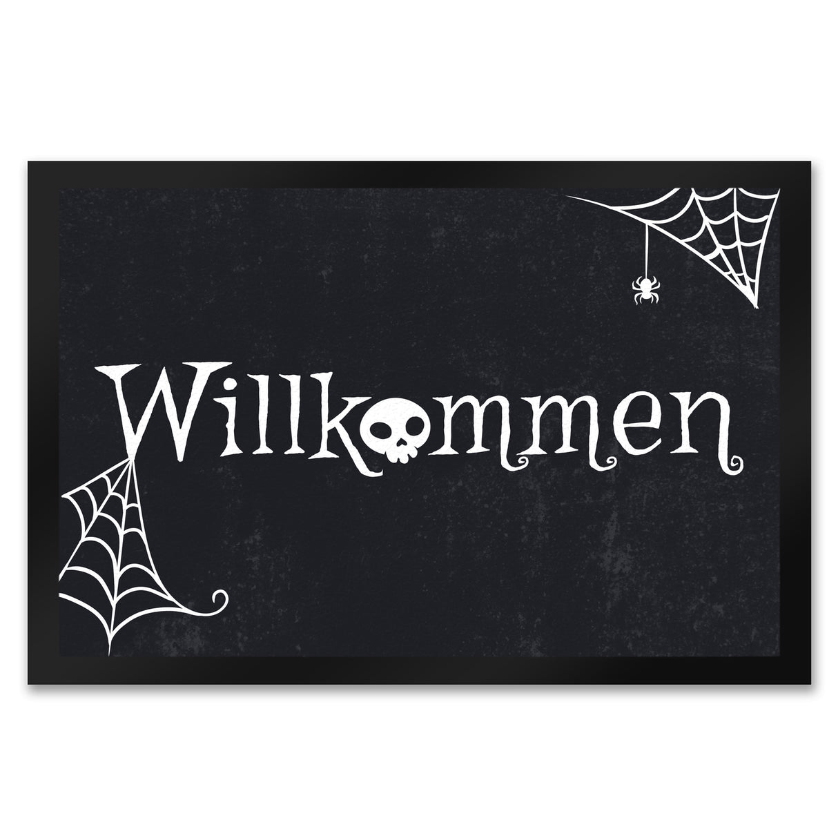 Willkommen Halloween Fußmatte mit grusligen Motiven