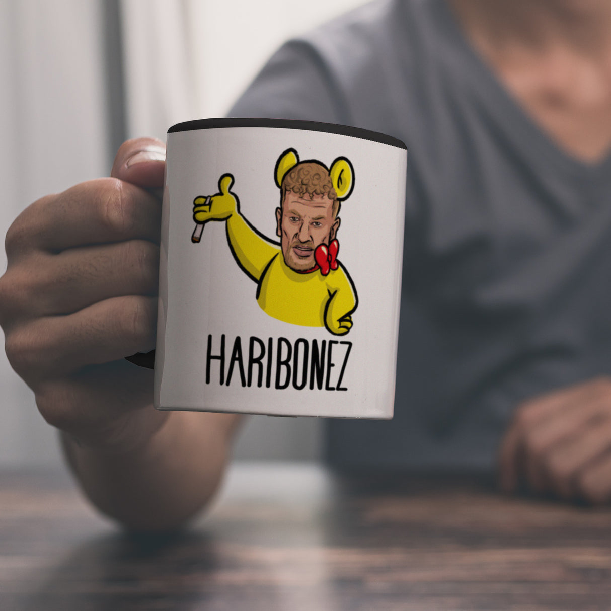 Rapper-Wortspiel Kaffeebecher Haribonez Tasse für einen Rap-Fan