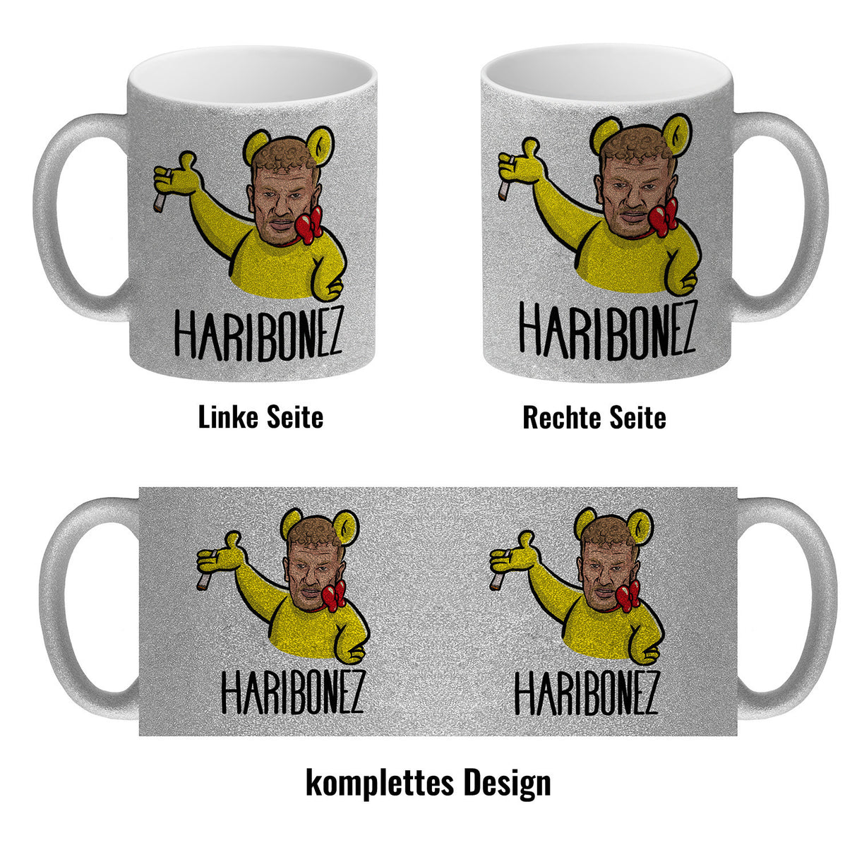 Rapper-Wortspiel Kaffeebecher Haribonez Tasse für einen Rap-Fan