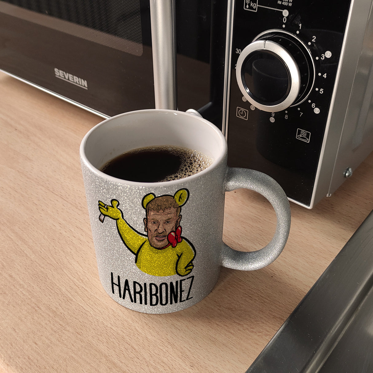 Rapper-Wortspiel Kaffeebecher Haribonez Tasse für einen Rap-Fan