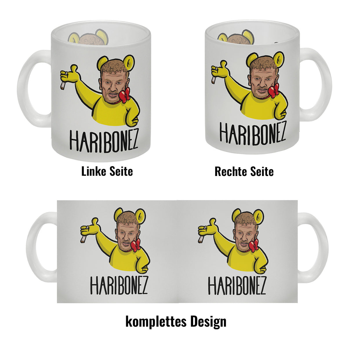 Rapper-Wortspiel Kaffeebecher Haribonez Tasse für einen Rap-Fan