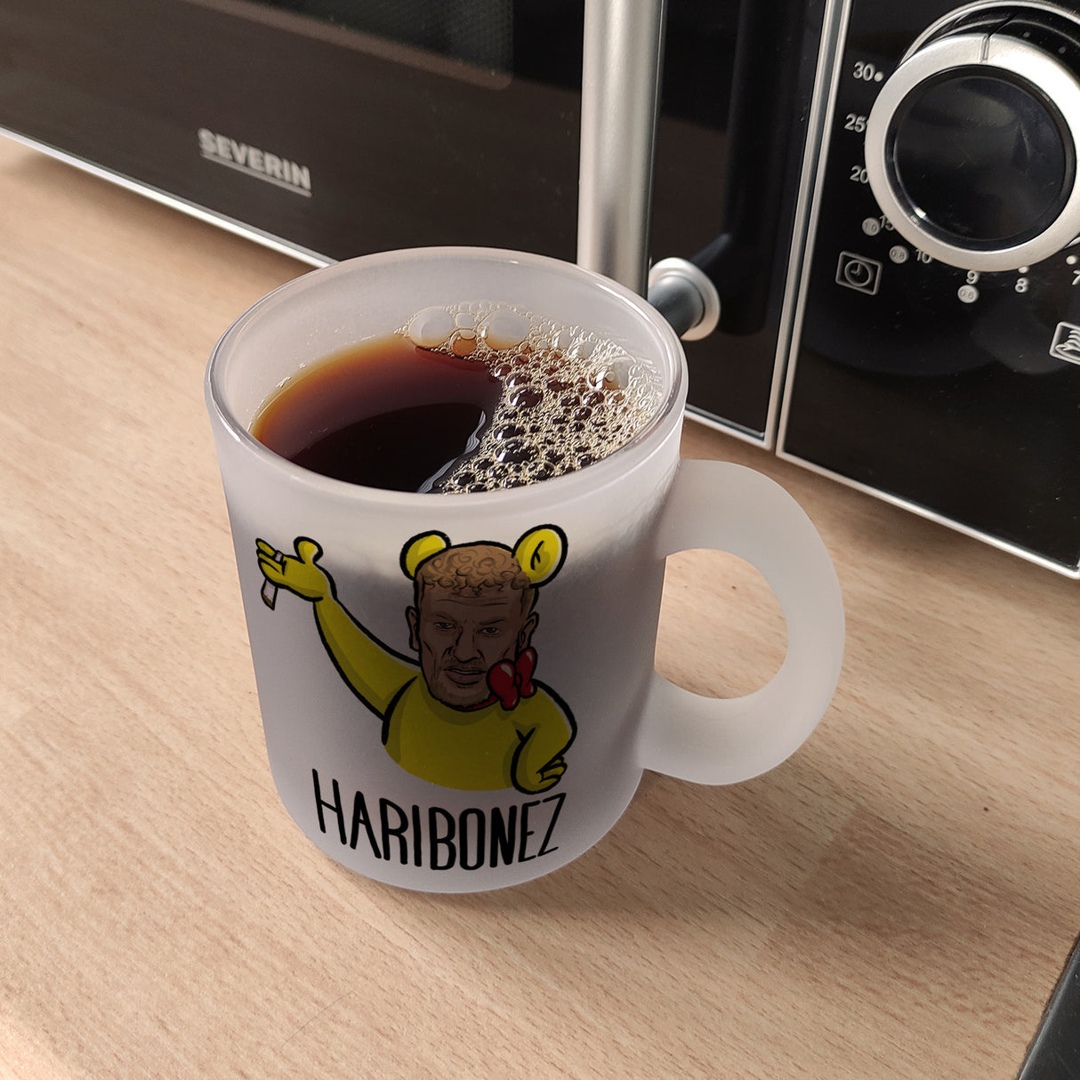 Rapper-Wortspiel Kaffeebecher Haribonez Tasse für einen Rap-Fan