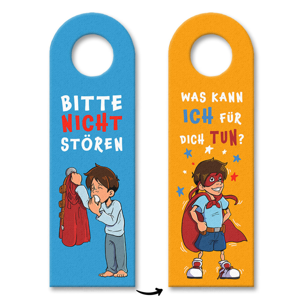 Türhänger Superheldenmotiv - Bitte nicht stören oder Was kann ich für dich tun