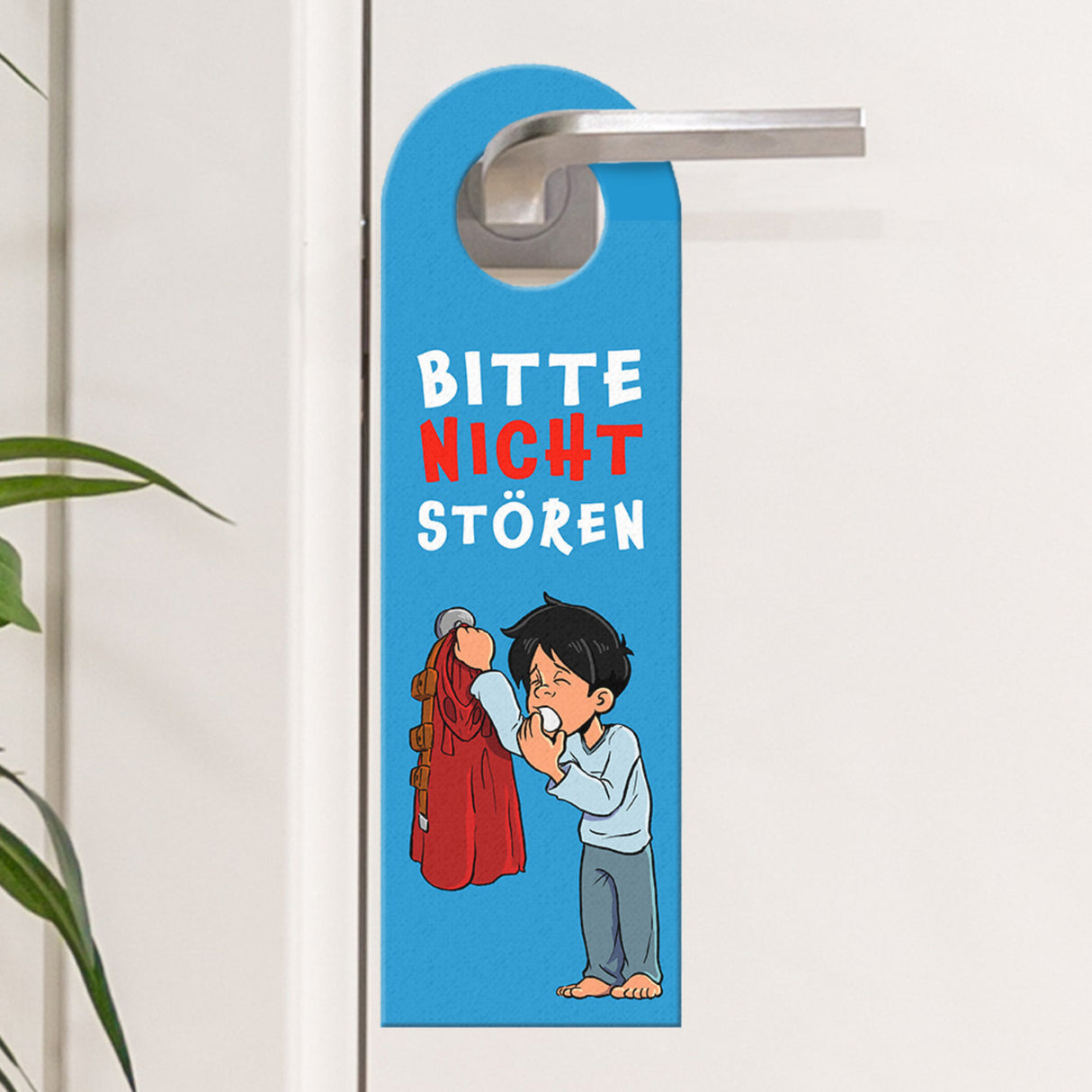 Türhänger Superheldenmotiv - Bitte nicht stören oder Was kann ich für dich tun