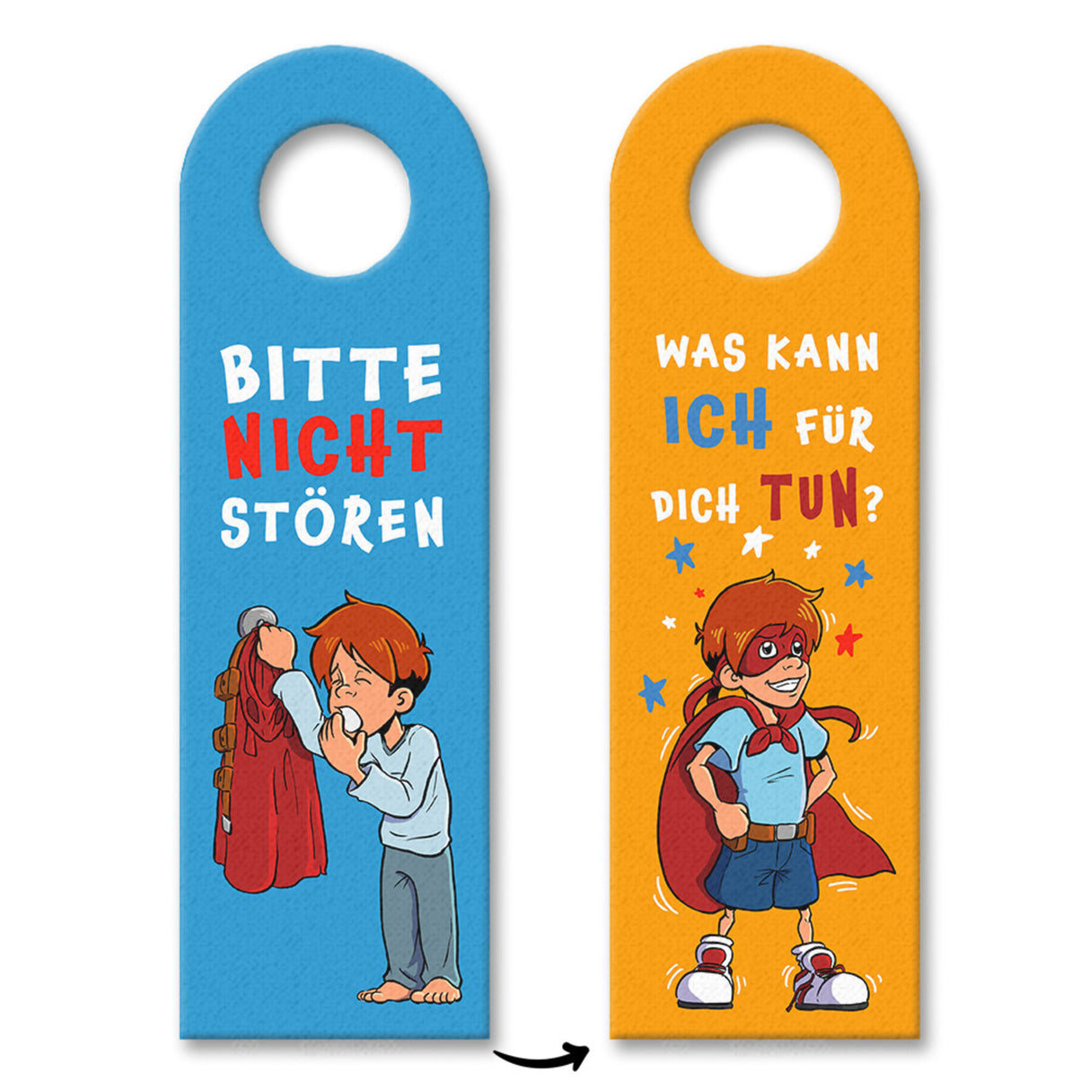 Türhänger Superheldenmotiv - Bitte nicht stören oder Was kann ich für dich tun