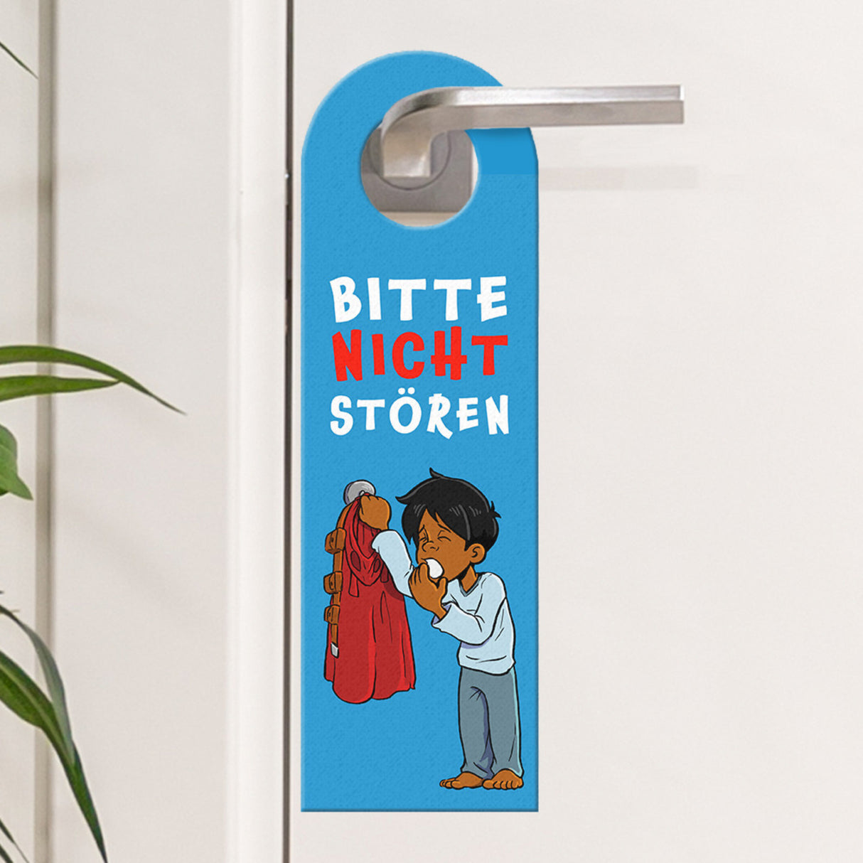 Türhänger Superheldenmotiv - Bitte nicht stören oder Was kann ich für dich tun