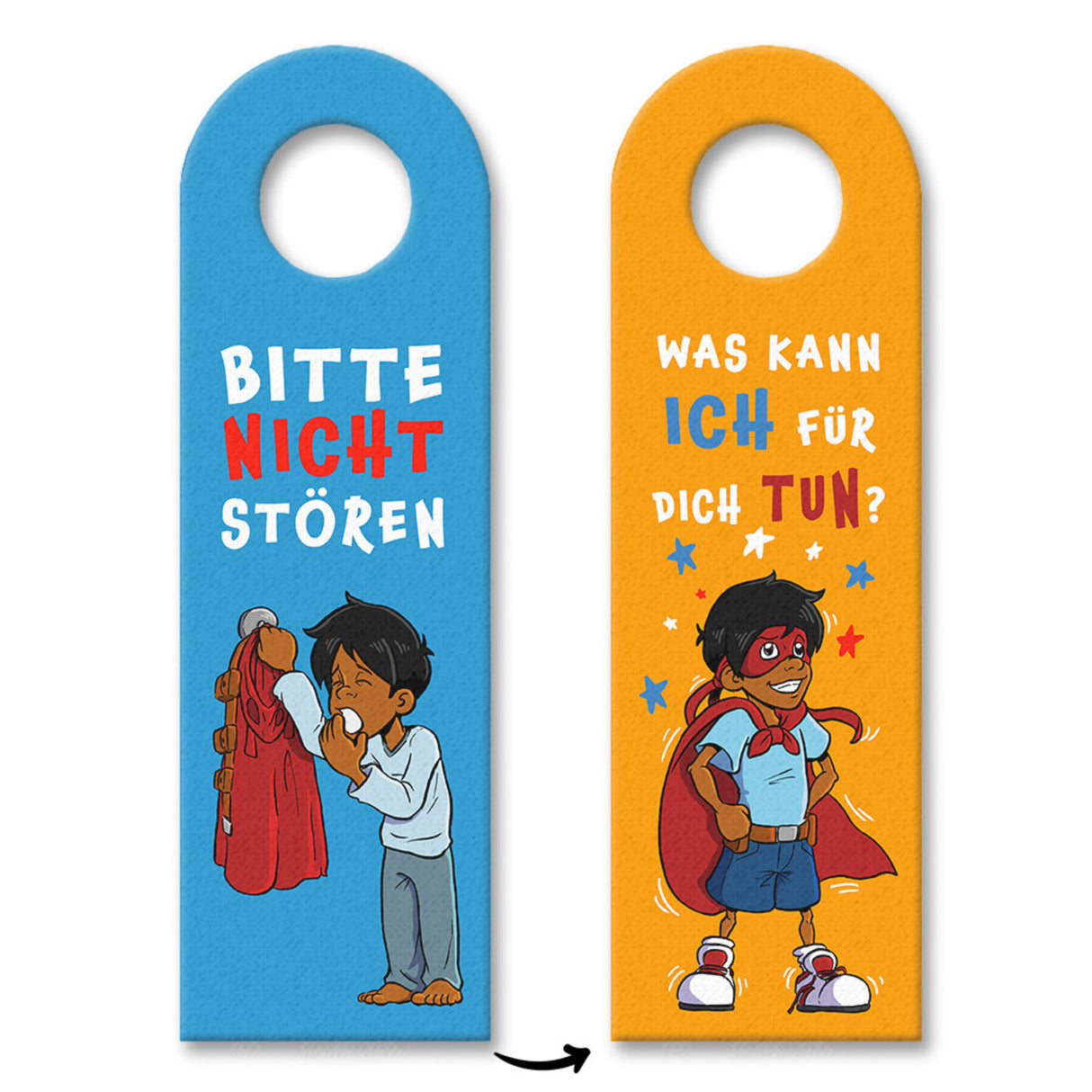 Türhänger Superheldenmotiv - Bitte nicht stören oder Was kann ich für dich tun