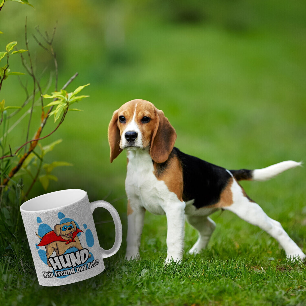 Kaffeebecher mit Superhelden - Labrador - Hund mein Freund und Helfer