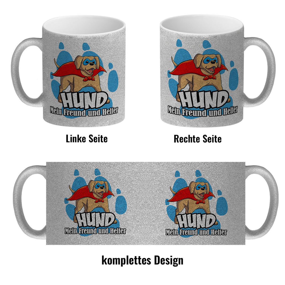 Kaffeebecher mit Superhelden - Labrador - Hund mein Freund und Helfer