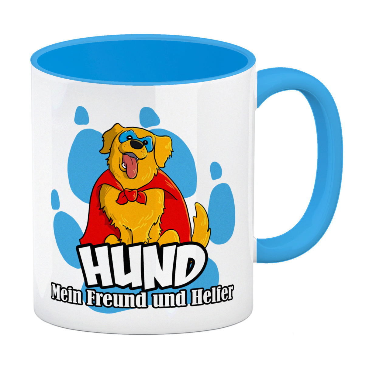 Kaffeebecher mit Superhelden - Golden Retriever - Hund mein Freund und Helfer