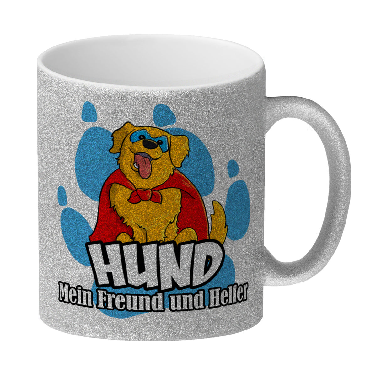 Kaffeebecher mit Superhelden - Golden Retriever - Hund mein Freund und Helfer
